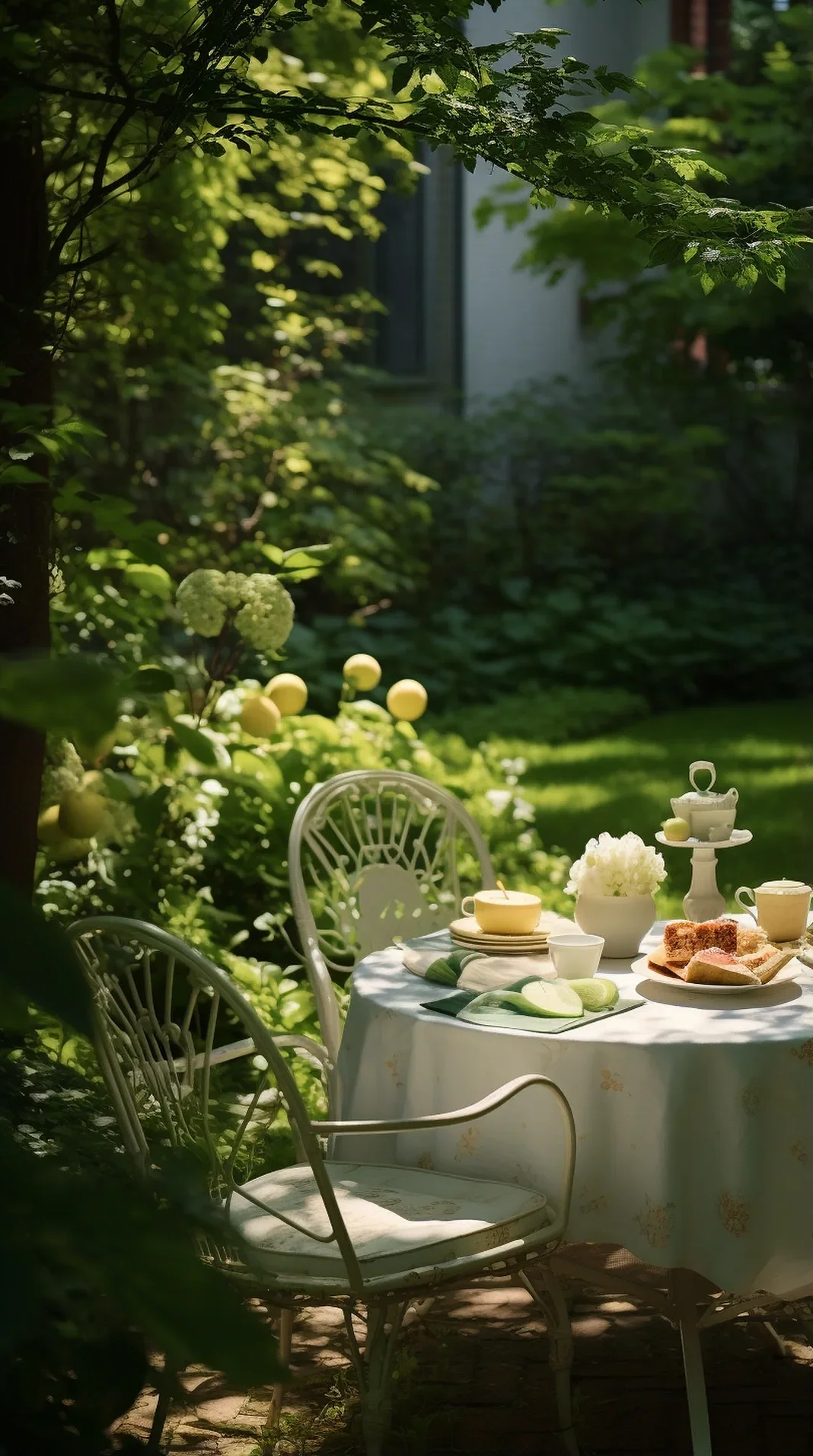 Garden afternoon tea